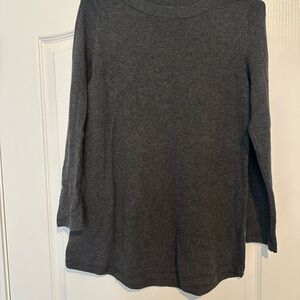 Karen Scott Gray Boatneck Tunic Sweater